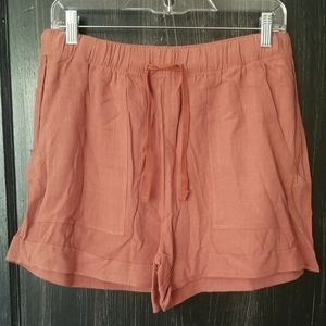 Tie front shorts